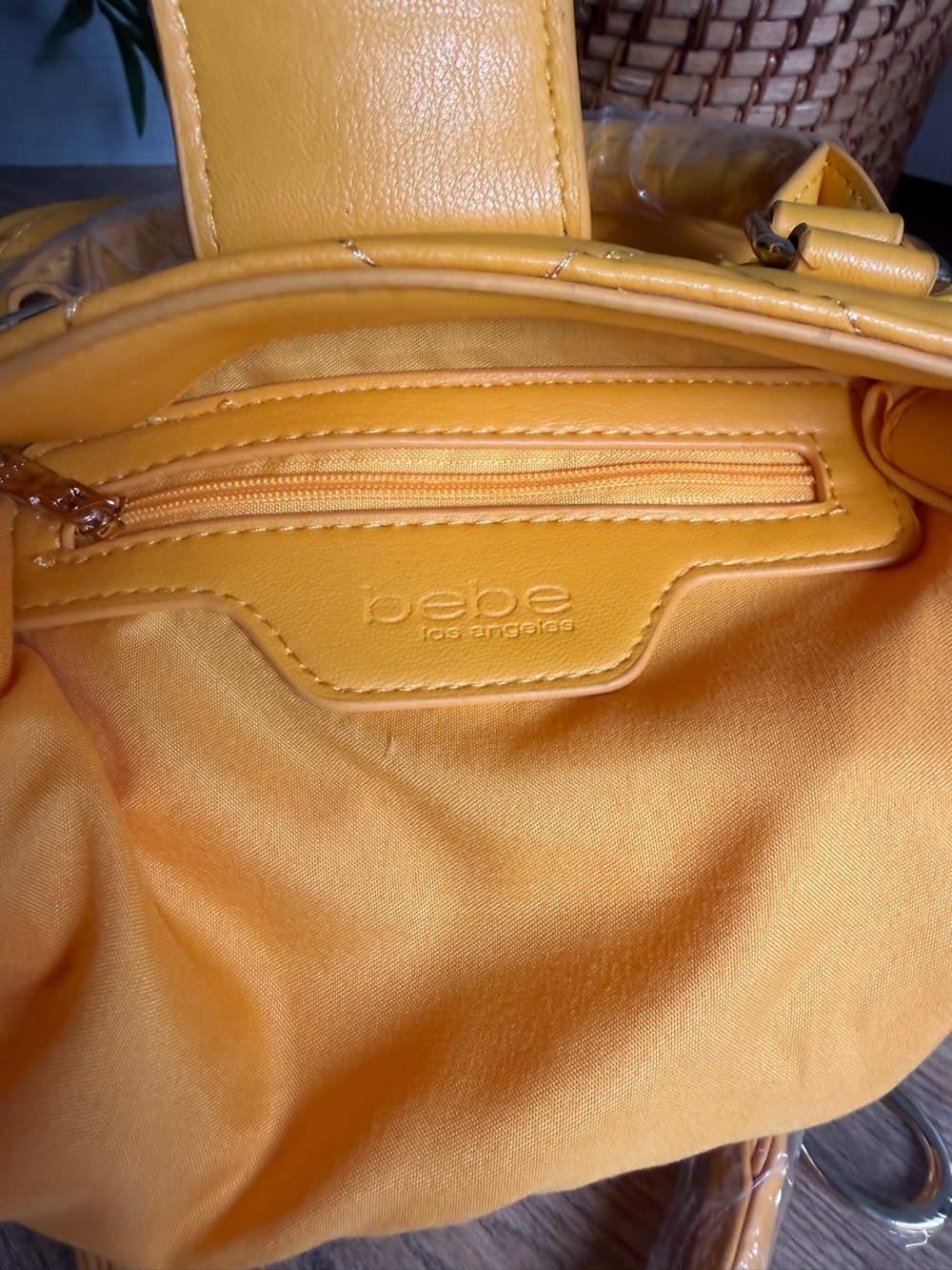 bebe Kellen Small VL Quilted Satchel Crossbody Bag in Sunflower Yellow – NWT - Picture 7 of 11
